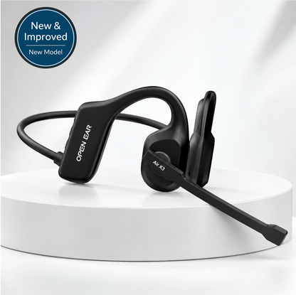 DriveTalk Open-Ear Air X3 Bluetooth Headset with Clear Call Mic